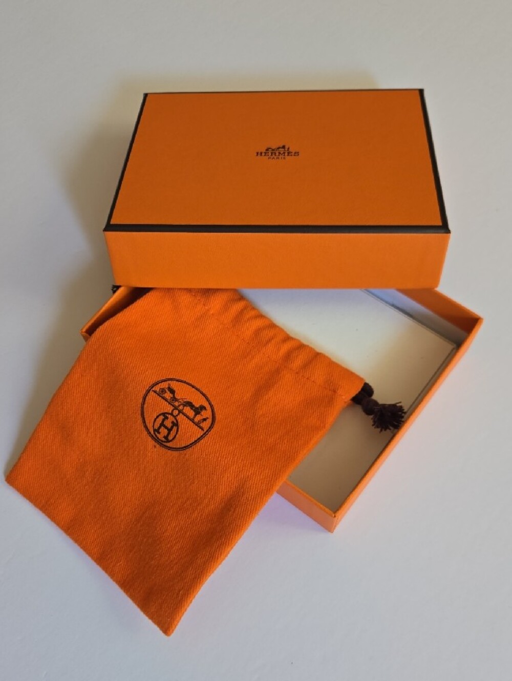 Hermès Orange Box Dust Bag & 2023 Ribbon Authentic Packaging Set - Picture 4 of 7